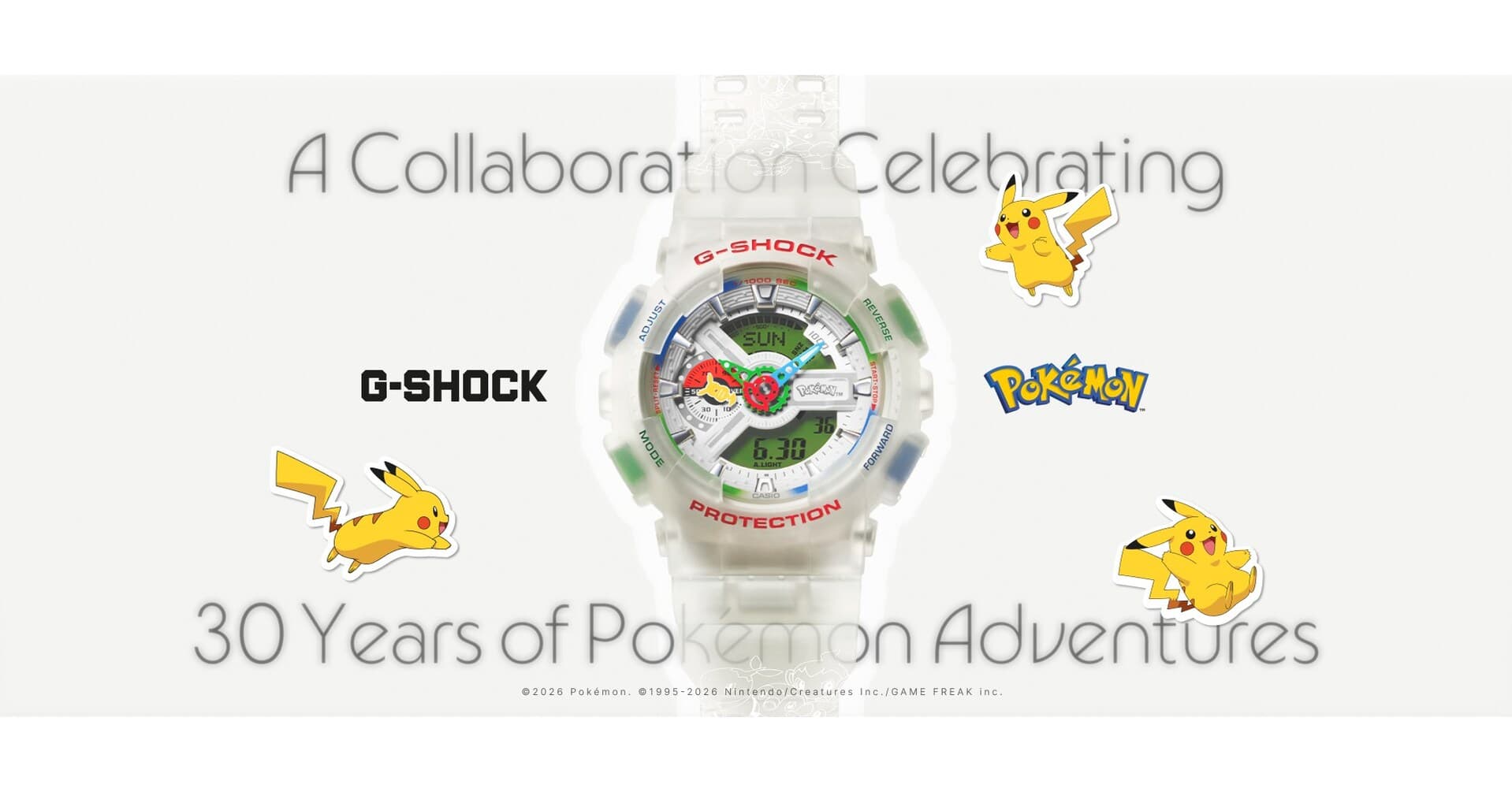 G Shock Pokemon Watch: G-Shock Pokémon Watch Celebrates